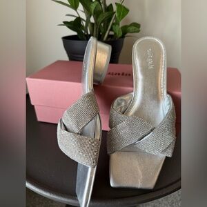 Cult Gaia Silver Women's Sandals